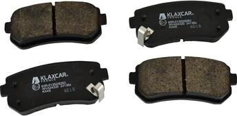 Klaxcar France 24136z - Тормозные колодки, дисковые, комплект autospares.lv