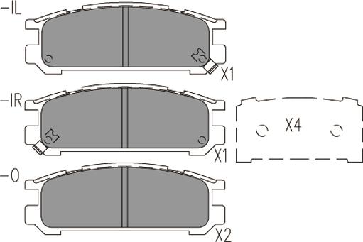 Klaxcar France 24133z - Тормозные колодки, дисковые, комплект autospares.lv