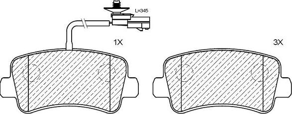 Klaxcar France 24176z - Тормозные колодки, дисковые, комплект autospares.lv