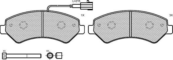 Klaxcar France 24170z - Тормозные колодки, дисковые, комплект autospares.lv