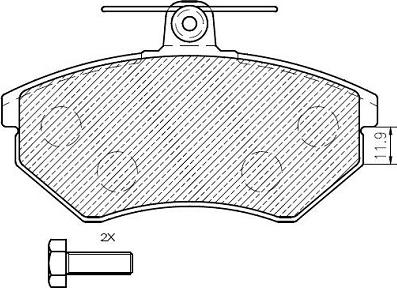 Klaxcar France 24841z - Тормозные колодки, дисковые, комплект autospares.lv