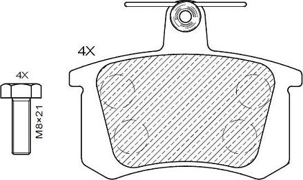 Klaxcar France 24843z - Тормозные колодки, дисковые, комплект autospares.lv