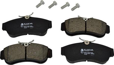 Klaxcar France 24856z - Тормозные колодки, дисковые, комплект autospares.lv