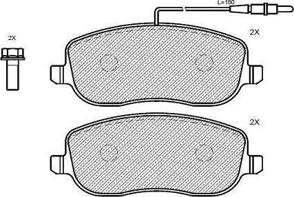 Klaxcar France 24869z - Тормозные колодки, дисковые, комплект autospares.lv