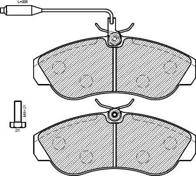 Klaxcar France 24868z - Тормозные колодки, дисковые, комплект autospares.lv