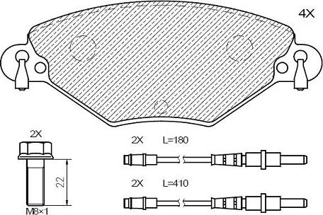 Klaxcar France 24867z - Тормозные колодки, дисковые, комплект autospares.lv