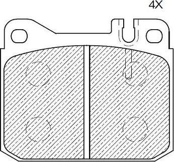 Klaxcar France 24810z - Тормозные колодки, дисковые, комплект autospares.lv