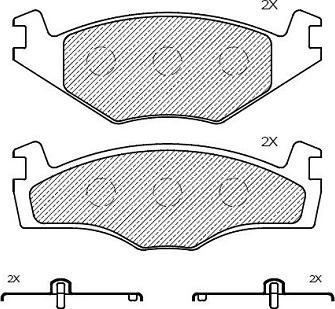 Klaxcar France 24327z - Тормозные колодки, дисковые, комплект autospares.lv