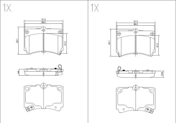 Klaxcar France 24378z - Тормозные колодки, дисковые, комплект autospares.lv