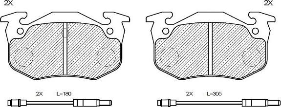 Klaxcar France 24299z - Тормозные колодки, дисковые, комплект autospares.lv