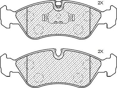 Klaxcar France 24213z - Тормозные колодки, дисковые, комплект autospares.lv