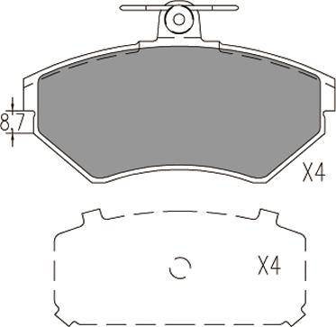 Klaxcar France 24792z - Тормозные колодки, дисковые, комплект autospares.lv