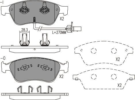 Klaxcar France 24786z - Тормозные колодки, дисковые, комплект autospares.lv