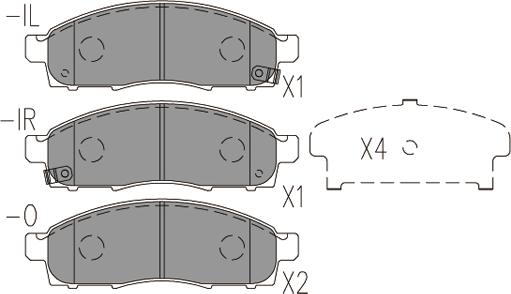 Klaxcar France 24770z - Тормозные колодки, дисковые, комплект autospares.lv