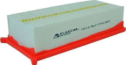 Klaxcar France FA186z - Воздушный фильтр, двигатель autospares.lv