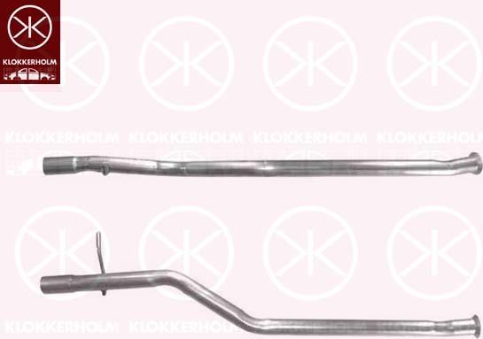 Klokkerholm 55608651 - Ремонтная трубка, катализатор autospares.lv