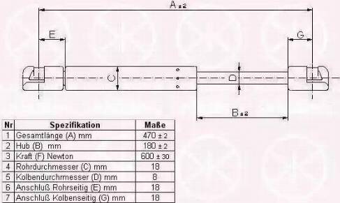 Klokkerholm 50777102 - Газовая пружина, упор autospares.lv