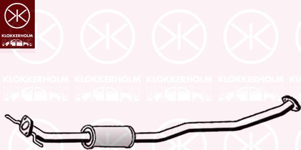 Klokkerholm 68328654 - Средний глушитель выхлопных газов autospares.lv