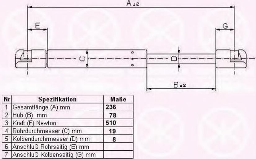 Klokkerholm 16707100 - Газовая пружина, упор autospares.lv