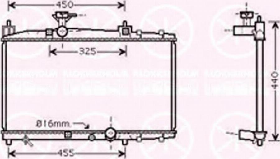 Klokkerholm 8109302317 - Радиатор, охлаждение двигателя autospares.lv