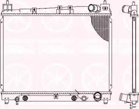 Klokkerholm 8109302258 - Радиатор, охлаждение двигателя autospares.lv