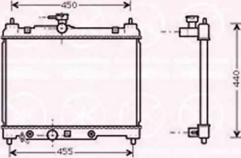 Klokkerholm 8109302287 - Радиатор, охлаждение двигателя autospares.lv