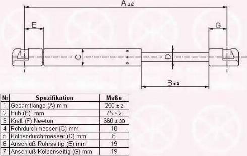 Klokkerholm 25552800 - Газовая пружина, капот autospares.lv