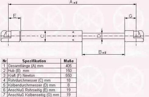 Klokkerholm 75207120 - Газовая пружина, упор autospares.lv