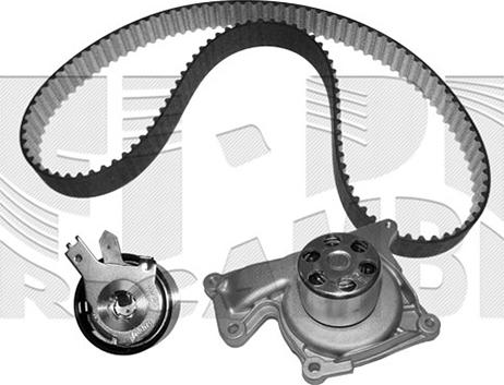 KM International WKFI640 - Водяной насос + комплект зубчатого ремня ГРМ autospares.lv