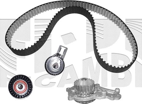 KM International WKFI624 - Водяной насос + комплект зубчатого ремня ГРМ autospares.lv