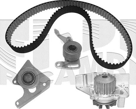 KM International WKFI015 - Водяной насос + комплект зубчатого ремня ГРМ autospares.lv