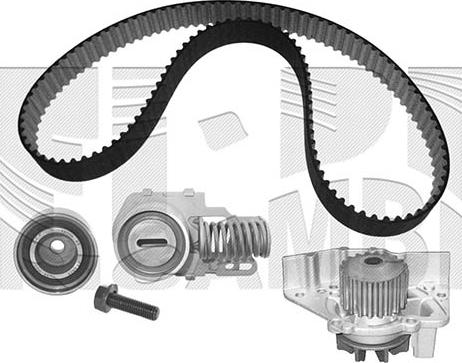 KM International WKFI017 - Водяной насос + комплект зубчатого ремня ГРМ autospares.lv