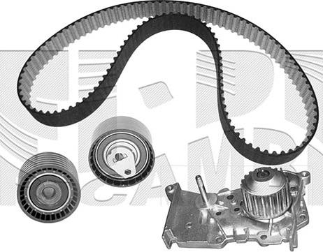 KM International WKFI164 - Водяной насос + комплект зубчатого ремня ГРМ autospares.lv