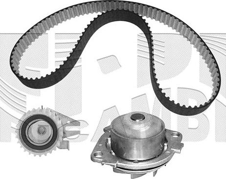 KM International WKFI112 - Водяной насос + комплект зубчатого ремня ГРМ autospares.lv