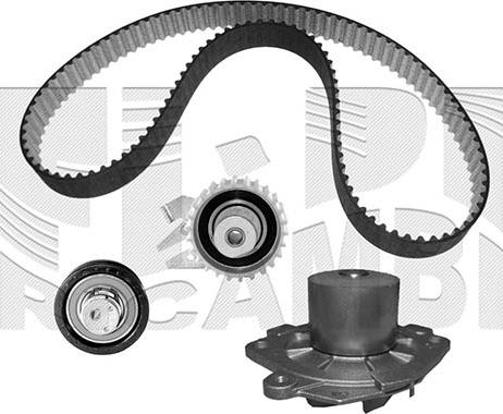 KM International WKFI208 - Водяной насос + комплект зубчатого ремня ГРМ autospares.lv