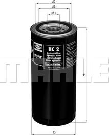 KNECHT HC 2 - Гидрофильтр, автоматическая коробка передач autospares.lv