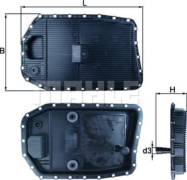 KNECHT HX 154 - Масляный поддон, автоматическая коробка передач autospares.lv