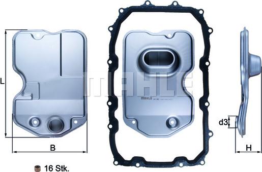 KNECHT HX 160KIT - Гидрофильтр, автоматическая коробка передач autospares.lv