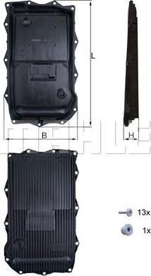 KNECHT HX 184KIT - Масляный поддон, автоматическая коробка передач autospares.lv