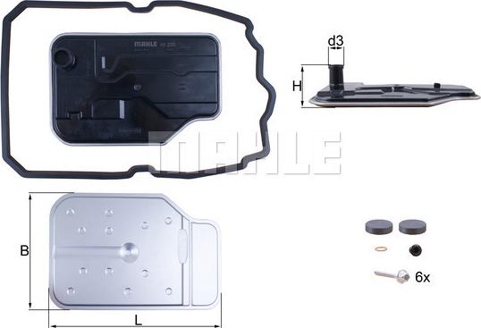 KNECHT HX 230 KIT - Гидрофильтр, автоматическая коробка передач autospares.lv