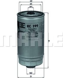 KNECHT KC 199 - Топливный фильтр autospares.lv