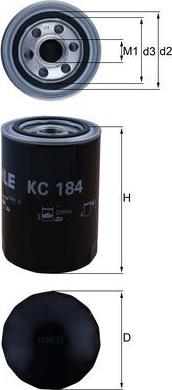 KNECHT KC 184 - Топливный фильтр autospares.lv