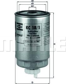 KNECHT KC 18/1 - Топливный фильтр autospares.lv