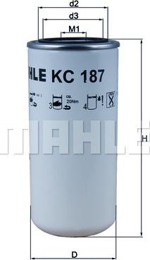KNECHT KC 187 - Топливный фильтр autospares.lv