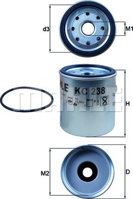 KNECHT KC 238D - Топливный фильтр autospares.lv
