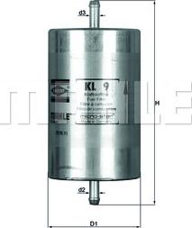 KNECHT KL 9 - Топливный фильтр autospares.lv