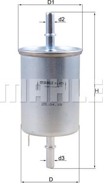 KNECHT KL 470 - Топливный фильтр autospares.lv