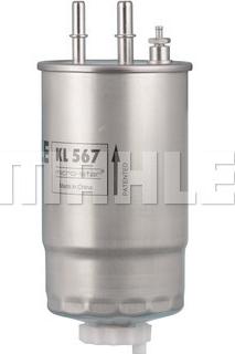KNECHT KL 567 - Топливный фильтр autospares.lv