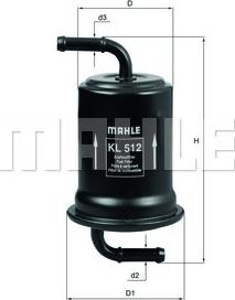 KNECHT KL 512 - Топливный фильтр autospares.lv