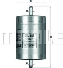 KNECHT KL 65 - Топливный фильтр autospares.lv